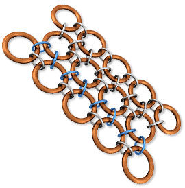Linked jump rings